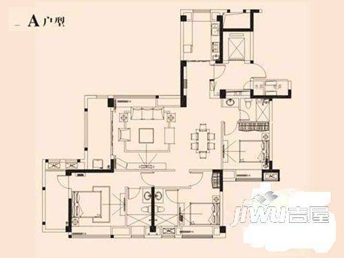 后浦公寓3室2厅1卫101㎡户型图