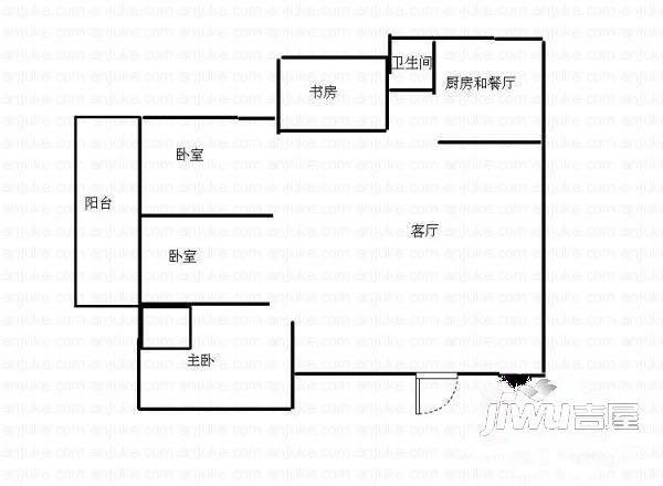 航鑫小区4室2厅2卫146㎡户型图