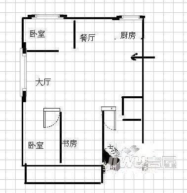 航鑫小区4室2厅2卫146㎡户型图