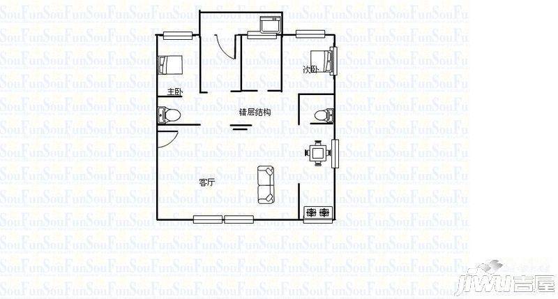 吴钢花园5室2厅3卫238㎡户型图