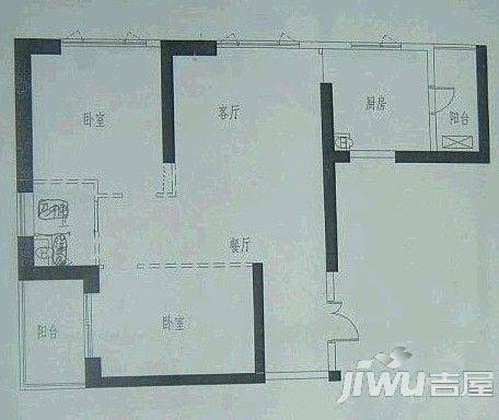 富商世家4室2厅1卫188.2㎡户型图