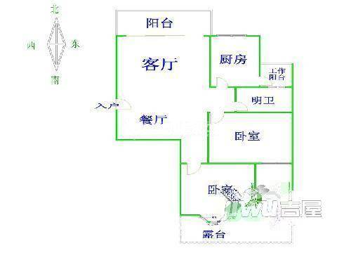 融凤江滨3室2厅2卫户型图