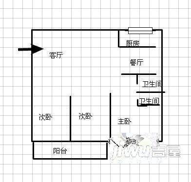 西滨花园3室2厅2卫199㎡户型图