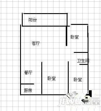西滨花园3室2厅2卫199㎡户型图