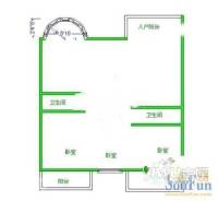 天祥山庄3室1厅2卫户型图