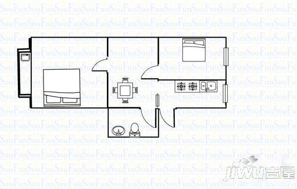 台胞台属新村3室2厅1卫93㎡户型图