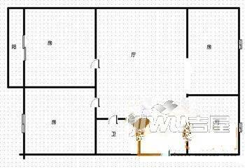 万春一区2室1厅1卫户型图