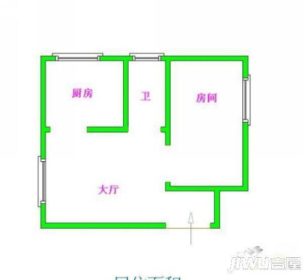 安福新村3室2厅2卫108㎡户型图