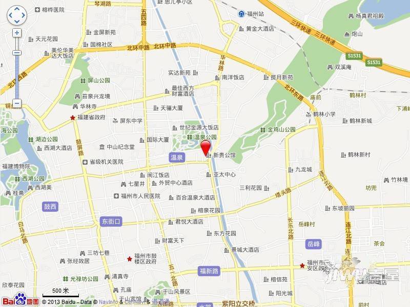 商地花园位置交通图图片