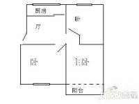 越剧团单位宿舍3室2厅1卫76㎡户型图