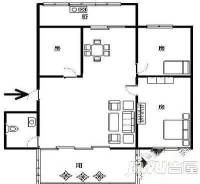 北江新村3室2厅1卫101㎡户型图