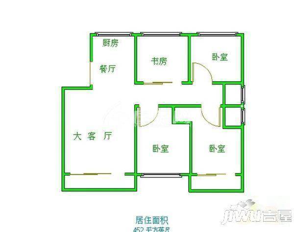 海锦公寓4室2厅2卫146㎡户型图