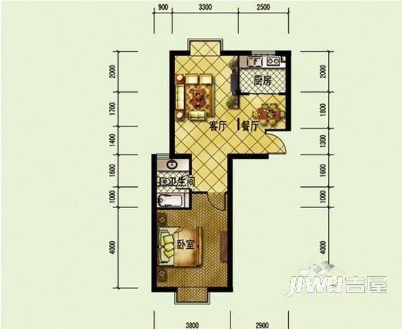 江南瑞景3室2厅2卫115㎡户型图