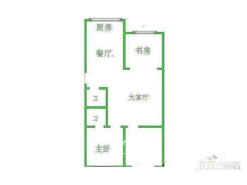 江南瑞景3室2厅2卫115㎡户型图