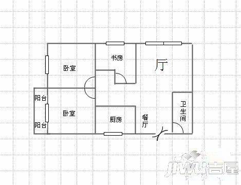 小桥新苑2室2厅1卫73㎡户型图