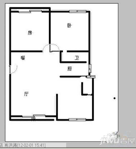 正祥滨江假日一期3室2厅2卫106㎡户型图