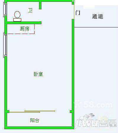 东水新村3室2厅1卫96㎡户型图