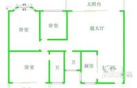 侨益大厦3室2厅2卫户型图