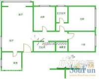 思景大楼3室2厅1卫户型图