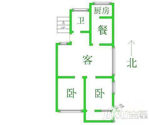 碧茂新村3室2厅2卫98㎡户型图