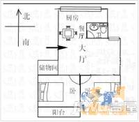 丰华苑2室1厅1卫78㎡户型图