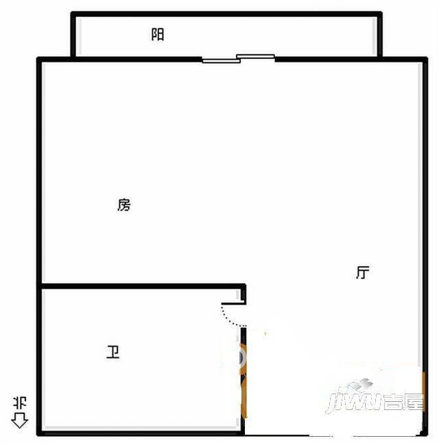 茂泰大楼3室2厅2卫110㎡户型图