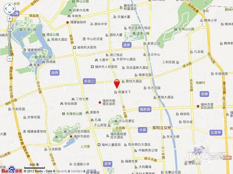 置福大厦位置交通图图片