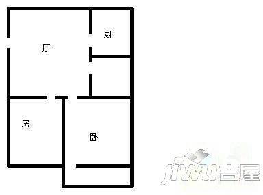 铁三小区3室2厅1卫90㎡户型图