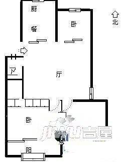 铁四小区3室2厅1卫111㎡户型图