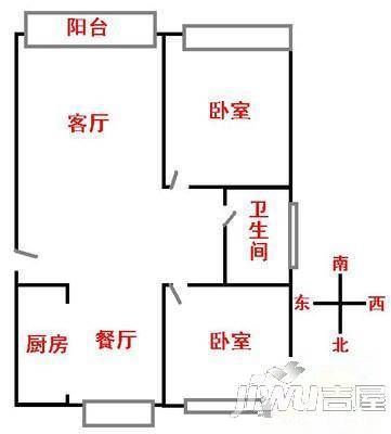 中辉新苑3室2厅2卫户型图