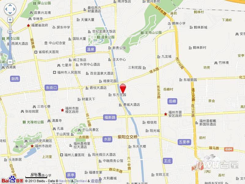 晋东花园位置交通图图片