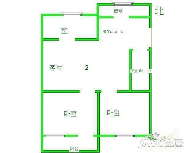 百福苑4室2厅2卫139㎡户型图