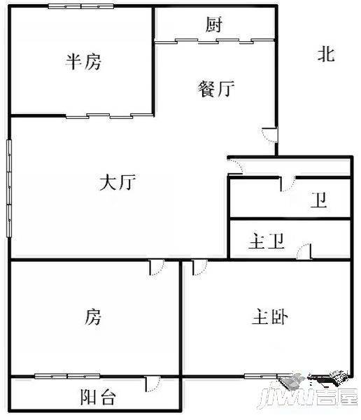 百福苑4室2厅2卫139㎡户型图