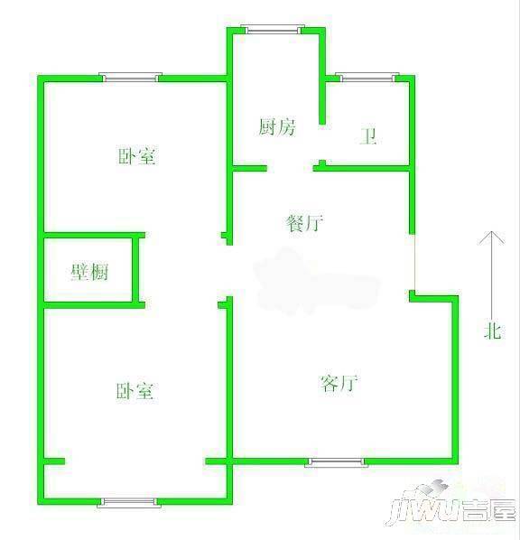 凤祥小区3室2厅1卫91㎡户型图