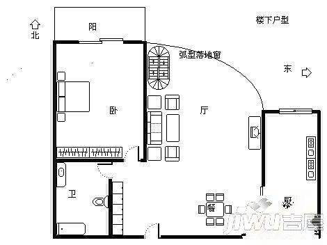 兴元星辰3室2厅2卫户型图