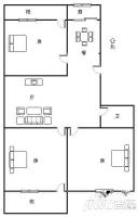 凤坂公寓3室2厅1卫101㎡户型图