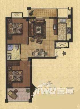 烟山苑2室1厅1卫75㎡户型图