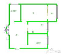 福圆楼2室2厅1卫70㎡户型图