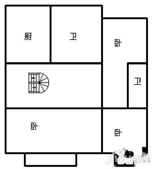 四季绿都春园3室2厅2卫95㎡户型图