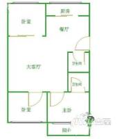 电建南苑3室2厅2卫户型图