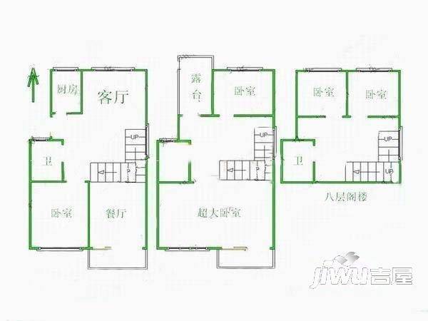 盛景新村4室2厅2卫150㎡户型图