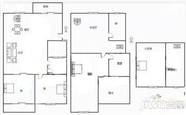 盛景新村4室2厅2卫150㎡户型图