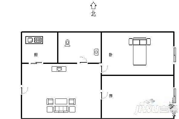 好林居3室2厅2卫121㎡户型图