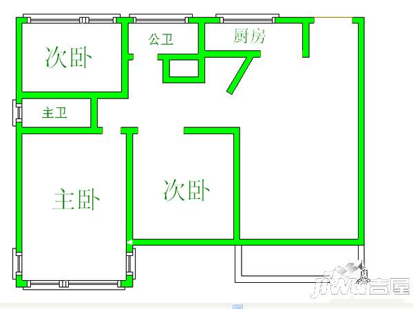 闽都大庄园丽水琴湾3室2厅2卫户型图