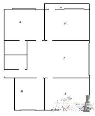 高桥阳光新村3室2厅2卫120㎡户型图