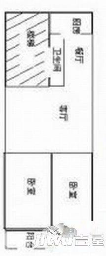 岳峰新村3室2厅2卫139㎡户型图