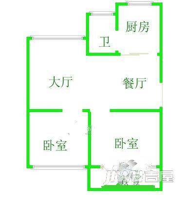 王庄莲园3室2厅2卫110㎡户型图