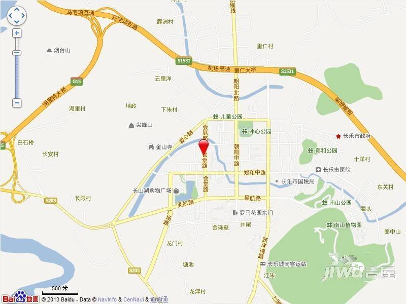 锦江花园三区位置交通图1