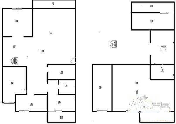 闽江世纪广场4室2厅1卫户型图