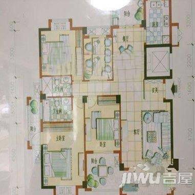 福临洞江名苑4室2厅2卫139㎡户型图